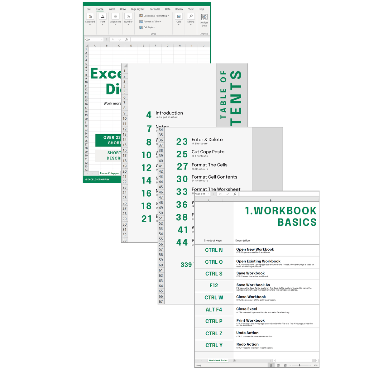Excel Shortcut Dictionary - Excel Dictionary